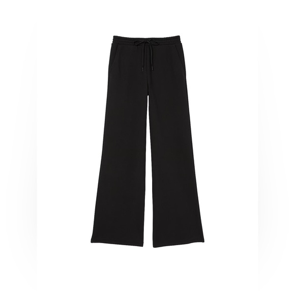 NWT VICTORIA'S SECRET Cotton Fleece Wide-Leg Sweatpants - Picture 3 of 4